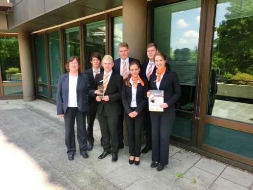 4. Platz beim Bankfachklasse-Award 2014: das Team der Volksbank Marl-Recklinghausen