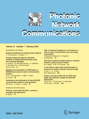 Photonic Network Communications 1/2021