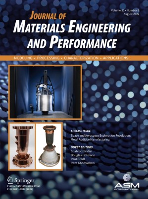 Journal of Materials Engineering and Performance 8/2022