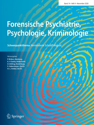 Forensische Psychiatrie, Psychologie, Kriminologie 4/2020