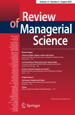Review of Managerial Science 6/2021