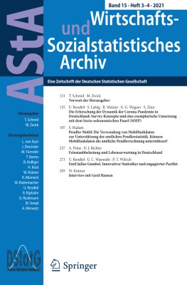 AStA Wirtschafts- und Sozialstatistisches Archiv 3-4/2021