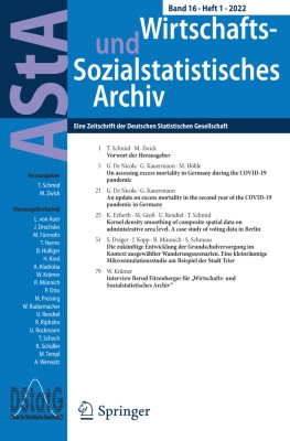 AStA Wirtschafts- und Sozialstatistisches Archiv 1/2022