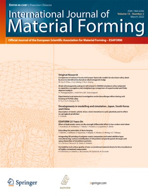 International Journal of Material Forming 2/2022