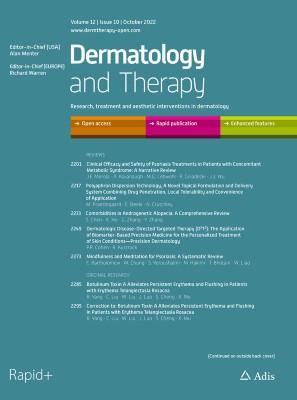 Dermatology and Therapy 10/2022