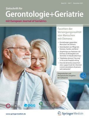 Zeitschrift für Gerontologie und Geriatrie 7/2021