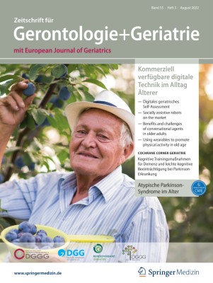 Zeitschrift für Gerontologie und Geriatrie 5/2022