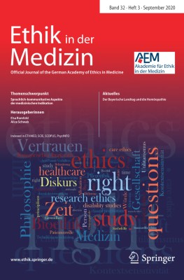 Ethik in der Medizin 3/2020
