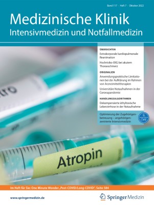 Medizinische Klinik - Intensivmedizin und Notfallmedizin 7/2022