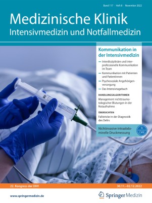 Medizinische Klinik - Intensivmedizin und Notfallmedizin 8/2022