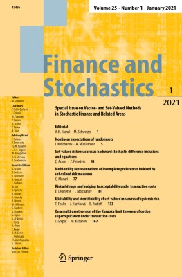 Finance and Stochastics 1/2021