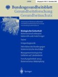 Bundesgesundheitsblatt - Gesundheitsforschung - Gesundheitsschutz 11/2003