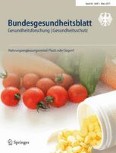 Bundesgesundheitsblatt - Gesundheitsforschung - Gesundheitsschutz 3/2017