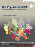 Bundesgesundheitsblatt - Gesundheitsforschung - Gesundheitsschutz 9/2017