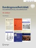 Bundesgesundheitsblatt - Gesundheitsforschung - Gesundheitsschutz 1/2018