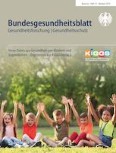 Bundesgesundheitsblatt - Gesundheitsforschung - Gesundheitsschutz 10/2019