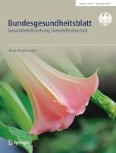 Bundesgesundheitsblatt - Gesundheitsforschung - Gesundheitsschutz 11/2019