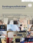 Bundesgesundheitsblatt - Gesundheitsforschung - Gesundheitsschutz 3/2020