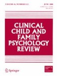 Clinical Child and Family Psychology Review 1-2/2008