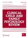 Clinical Child and Family Psychology Review 1/2006