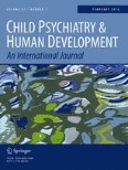 Child Psychiatry & Human Development 1/2016