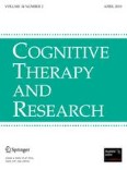 Cognitive Therapy and Research 2/2010