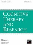 Cognitive Therapy and Research 6/2011