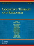 Cognitive Therapy and Research 2/2016
