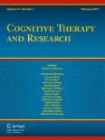 Cognitive Therapy and Research 1/2017
