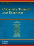 Cognitive Therapy and Research 5/2018