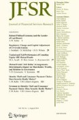Journal of Financial Services Research 1/2016