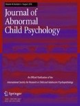 Journal of Abnormal Child Psychology 6/2018