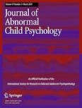 Research on Child and Adolescent Psychopathology 3/2019
