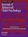 Research on Child and Adolescent Psychopathology 1/2020