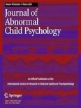 Research on Child and Adolescent Psychopathology 3/2020