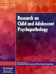 Research on Child and Adolescent Psychopathology 1/2021
