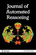 Journal of Automated Reasoning 2/2016