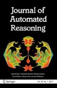 Journal of Automated Reasoning 1/2017