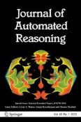 Journal of Automated Reasoning 1/2018