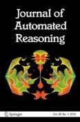 Journal of Automated Reasoning 4/2018