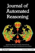 Journal of Automated Reasoning 1-4/2018