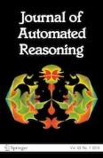 Journal of Automated Reasoning 1/2019
