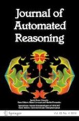 Journal of Automated Reasoning 4/2019