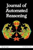 Journal of Automated Reasoning 2/2021