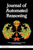 Journal of Automated Reasoning 7/2021