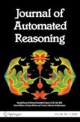 Journal of Automated Reasoning 3/2022