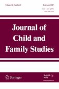Journal of Child and Family Studies 1/2007