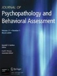 Journal of Psychopathology and Behavioral Assessment 1/2009