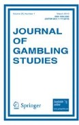 Journal of Gambling Studies 1/2010