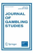 Journal of Gambling Studies 1/2013